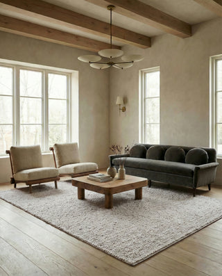 Jaipur Living Cambridge Season CMB04 Cream/Tan Area Rug Lifestyle Image