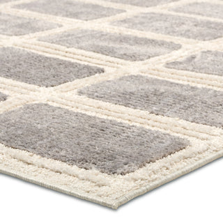 Jaipur Living Composure Deverell CMP03 Gray/Cream Area Rug Corner Image