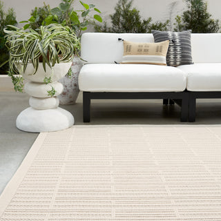 Jaipur Living Continuum Quantum CNT04 Cream/Beige Area Rug by Grant Design Collaborative Vibe Lifestyle Image
