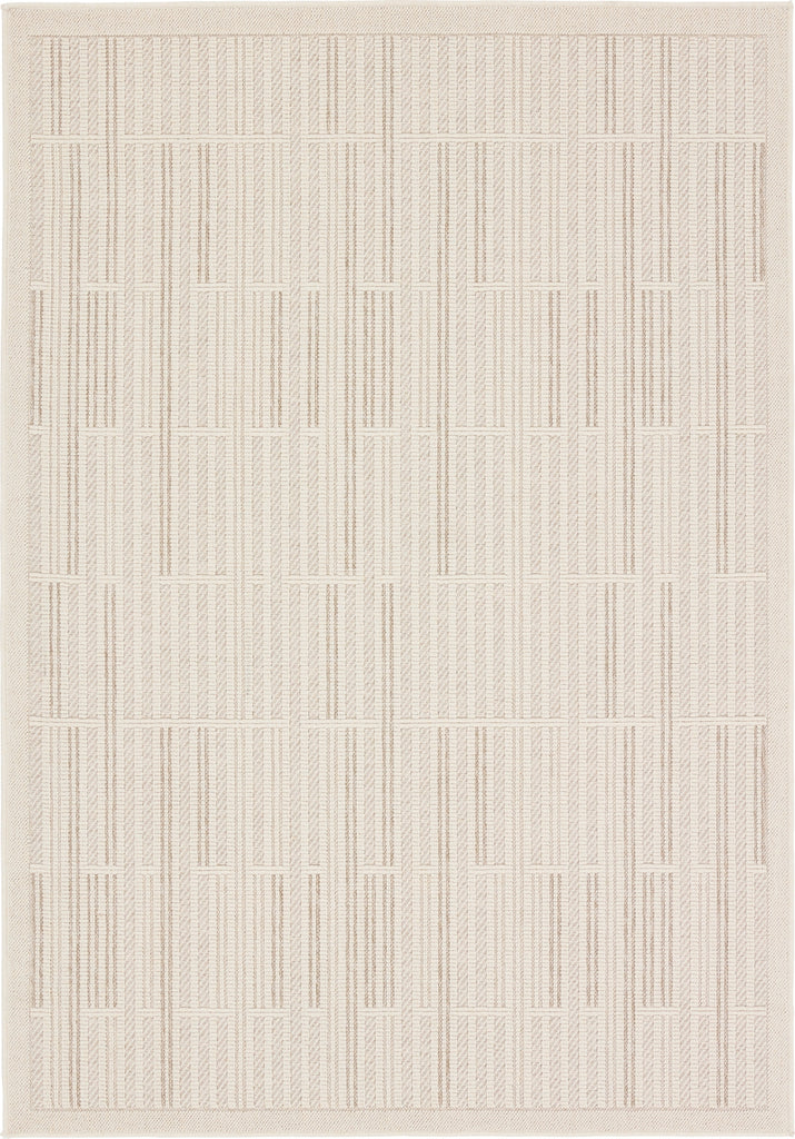 Jaipur Living Continuum Quantum CNT04 Cream/Beige Area Rug by Grant Design Collaborative Vibe