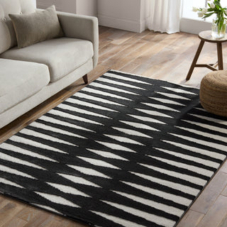Jaipur Living Calix By Nikki Chu Apyre CNU01 Black Area Rug Lifestyle Image