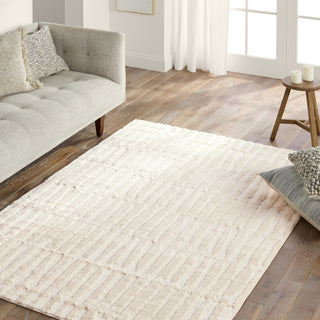 Jaipur Living Calix By Terza CNU02 White Area Rug Nikki Chu Lifestyle Image