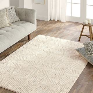 Jaipur Living Calix By Ziazan CNU03 White Area Rug Nikki Chu Lifestyle Image