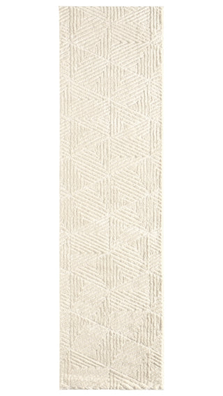 Jaipur Living Calix By Ziazan CNU03 White Area Rug Nikki Chu Runner Image