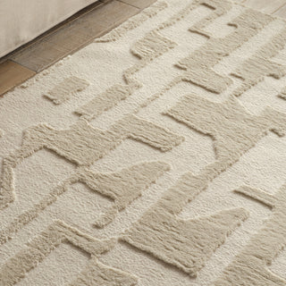 Jaipur Living Calix By Nikki Chu Demir CNU06 White Area Rug Detail Image