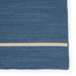 Jaipur Living Coastal Shores Cape Cod COH09 Blue/Cream Area Rug Detail Image