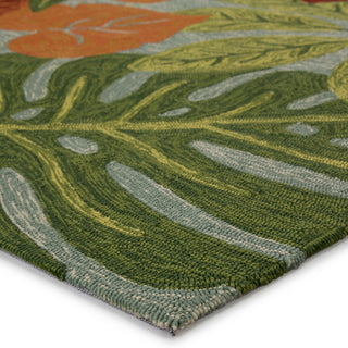 Jaipur Living Coastal Lagoon Luau COL20 Multicolor/Blue Area Rug Corner Image