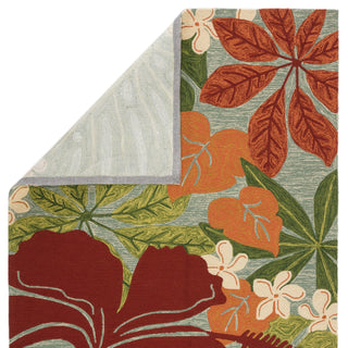 Jaipur Living Coastal Lagoon Luau COL20 Multicolor/Blue Area Rug Backing Image