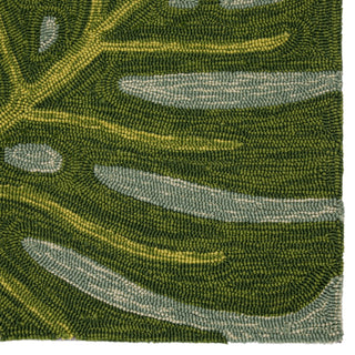 Jaipur Living Coastal Lagoon Luau COL20 Multicolor/Blue Area Rug Detail Image