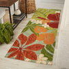 Jaipur Living Coastal Lagoon Luau COL20 Multicolor/Blue Area Rug Corner Image