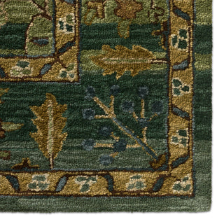 Jaipur Living Cardamom Ahava COM03 Green/Blue Area Rug Corner Image