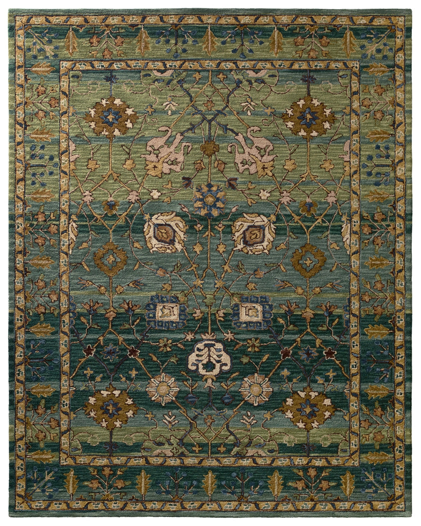 Jaipur Living Cardamom Ahava COM03 Green/Blue Area Rug main image