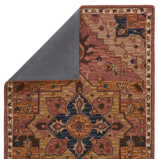Jaipur Living Cardamom Cressida COM06 Dark Pink/Blue Area Rug Backing Image