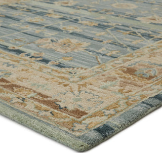 Jaipur Living Cardamom Jensine COM08 Blue/Beige Area Rug Corner Image