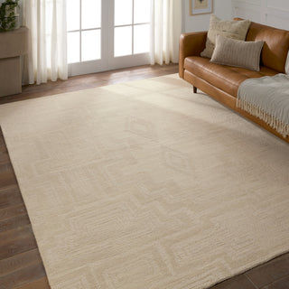 Jaipur Living Cardamom Aterian COM16 Light Gray/Cream Area Rug by Vibe