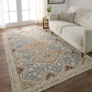 Jaipur Living Cardamom Zascha COM17 Blue/Brown Area Rug by Vibe