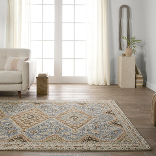 Jaipur Living Cardamom Zascha COM17 Blue/Brown Area Rug by Vibe