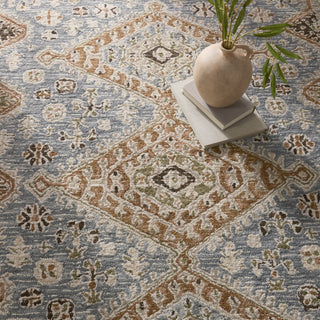 Jaipur Living Cardamom Zascha COM17 Blue/Brown Area Rug by Vibe