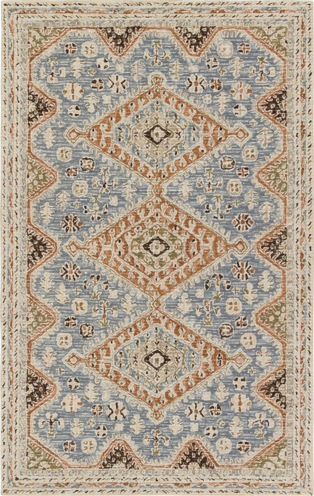 Jaipur Living Cardamom Zascha COM17 Blue/Brown Area Rug by Vibe