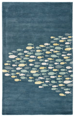 Jaipur Living Coastal Resort Schooled COR01 Blue/Gray Area Rug