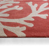 Jaipur Living Coastal Seaside Bough COS02 Coral/Tan Area Rug Backing Image