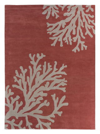 Jaipur Living Coastal Seaside Bough COS02 Coral/Tan Area Rug main image