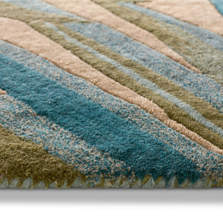 Jaipur Living Coastal Seaside Palmetto COS33 Blue/Green Area Rug Backing Image