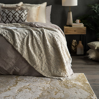 Jaipur Living Catalyst Cisco CTY02 Gray/Gold Area Rug Lifestyle Image