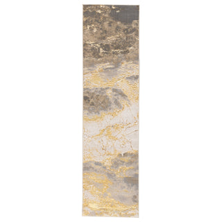 Jaipur Living Catalyst Cisco CTY02 Gray/Gold Area Rug Runner Image