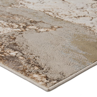 Jaipur Living Catalyst Cisco CTY03 Gray/Brown Area Rug Corner Image
