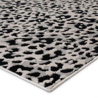 Jaipur Living Catalyst Fauve CTY07 Gray/Black Area Rug Corner Image
