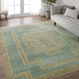 Jaipur Living Cyprus Kyrenia CYP05 Blue/Sage Area Rug Lifestyle Image Feature