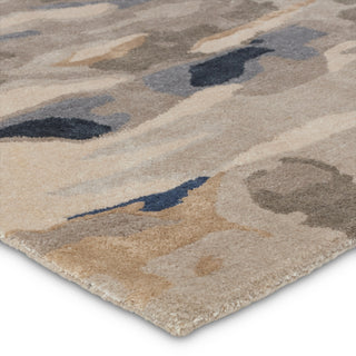 Jaipur Living Delray Atoll DEL03 Blue/Taupe Area Rug Corner Image