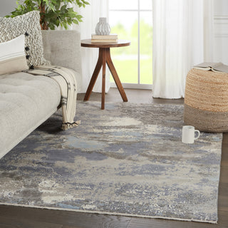 Jaipur Living Delmara Adriatic DLM01 Gray/Light Blue Area Rug Lifestyle Image