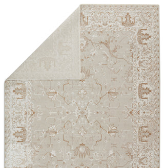Jaipur Living En Blanc Dhaval EBC09 Light Gray/White Area Rug by Vibe Backing Image