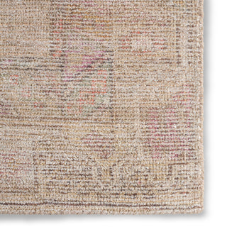 Jaipur Living Elaida Kader ELA07 Tan / Beige Red Area Rug Detail Image