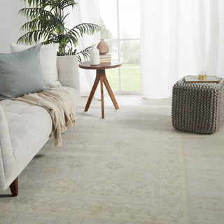 Jaipur Living Eloquent Chival ELQ02 Light Gray/Beige Area Rug Lifestyle Image Feature