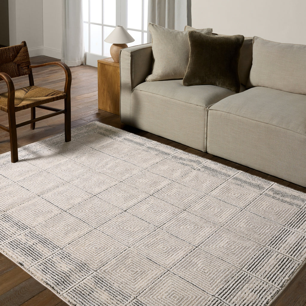 Jaipur Living Eva Quadrant EVA03 Ivory/ Area Rug by Label J main image