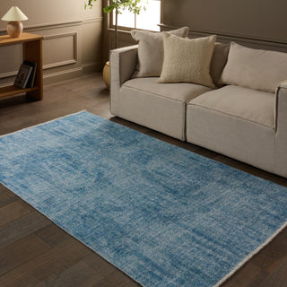 JAIPUR LIVING Everette Tiaret Blue Machine Washable Area Rug by Label J Lifestyle Image Feature