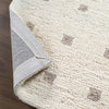 Jaipur Living Form And Weave Jinni FAW01 Ivory / White Tan Beige Area Rug Backing