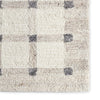 Jaipur Living Form And Weave Hildie FAW02 Ivory / White Tan Beige Area Rug Corner