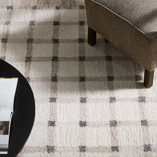 Jaipur Living Form And Weave Hildie FAW02 Ivory / White Tan Beige Area Rug Detail Image