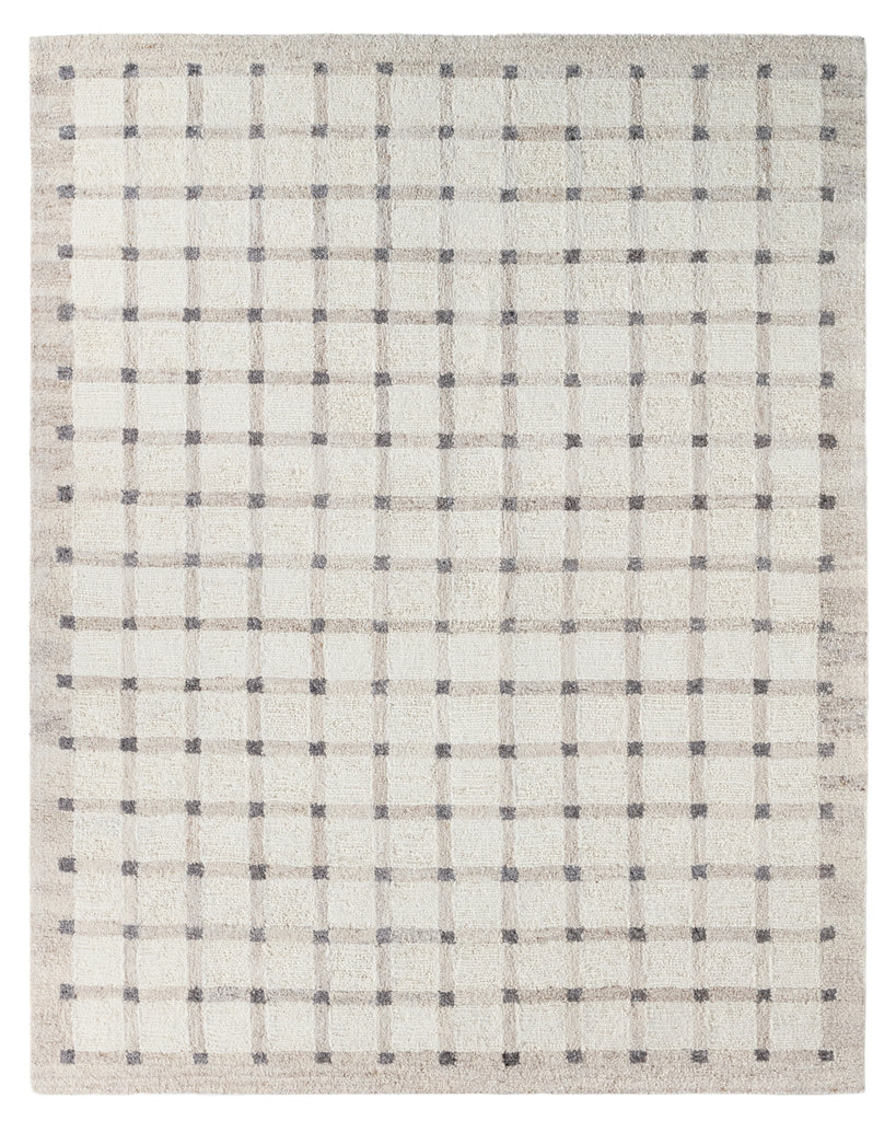 Jaipur Living Form And Weave Hildie FAW02 Ivory / White Tan Beige Area Rug main image