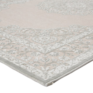 Jaipur Living Fables Malo FB124 Gray/White Area Rug Corner Image