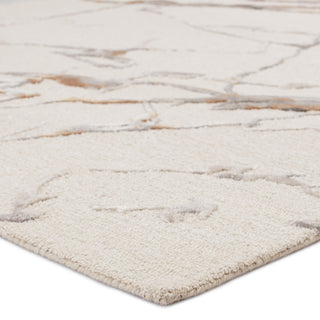 Jaipur Living Fragment Shattered FRG01 Light Gray/Gold Area Rug Corner Image