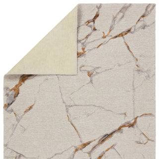 Jaipur Living Fragment Shattered FRG01 Light Gray/Gold Area Rug Backing Image