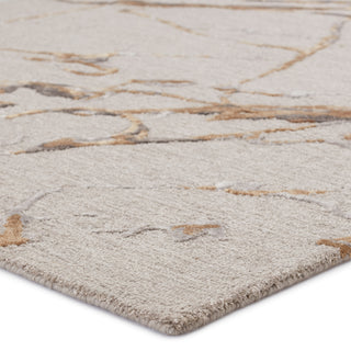 Jaipur Living Fragment Shattered FRG03 Gray/Gold Area Rug Corner Image