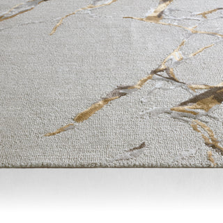 Jaipur Living Fragment Shattered FRG03 Gray/Gold Area Rug Backing Image