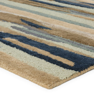 Jaipur Living Fragment Rhine FRG05 Blue/Beige Area Rug Corner Image