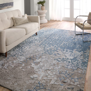 Jaipur Living Fragment Sahaj FRG11 Blue/Gray Area Rug Lifestyle Image Feature